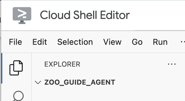 Screenshot of the new directory in the explorer side panel